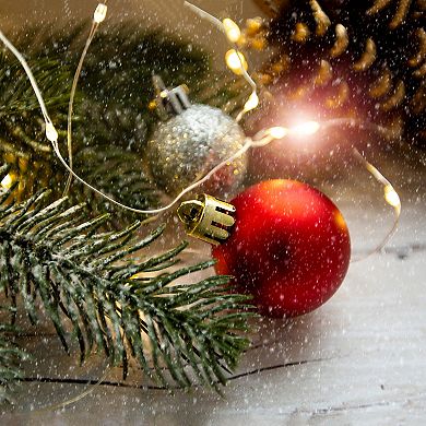 Northlight 50-Pack Red Shatterproof 2-Finish Christmas Ball Ornaments