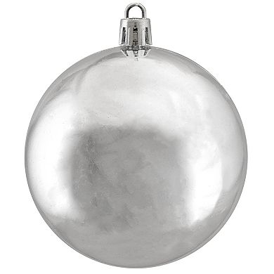 Northlight 32-Pack Silver Shiny Shatterproof Christmas Ball Ornaments