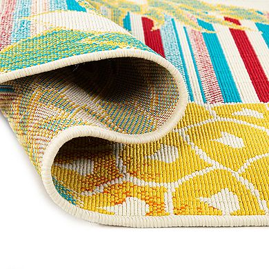 Sonoma Goods For Life® Pineapple Stripe Indoor/Outdoor Area Rugs