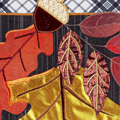 Evergreen Enterprises Welcome Autumn Leaves Garden Linen Flag
