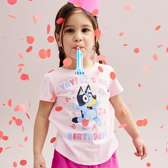 Baby & Toddler Girl Jumping Beans® Bluey Birthday "Yay" Graphic Tee