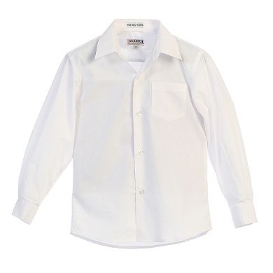 Gioberti Kid's Long Sleeve Solid Dress Shirt