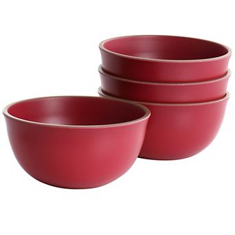 Gibson Home Rockabye 4 pc Melamine Cereal Bowl Set