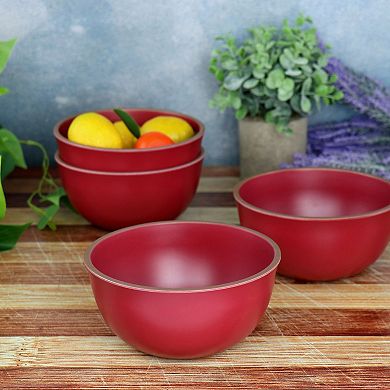 Gibson Home Rockabye 4 Piece Melamine Cereal Bowl Set