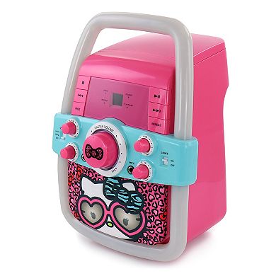 Hello Kitty Flashing Light Karaoke Machine with Microphone