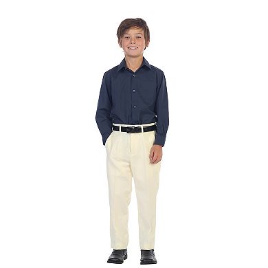 Gioberti Kids Long Sleeve Solid Dress Shirt