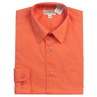 Gioberti Boy's Long Sleeve Solid Dress Shirt