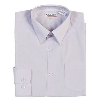 Gioberti Kid's Long Sleeve Solid Dress Shirt