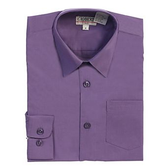 Gioberti Boy's Long Sleeve Solid Dress Shirt