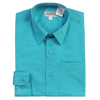 Gioberti Boy's Long Sleeve Solid Dress Shirt