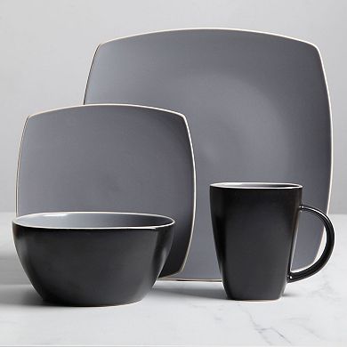 Gibson Soho Lounge Matte 16-Piece Dinnerware Set