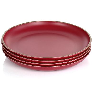 Gibson Home Rockabye 4 Piece Melamine Dinner Plate Set
