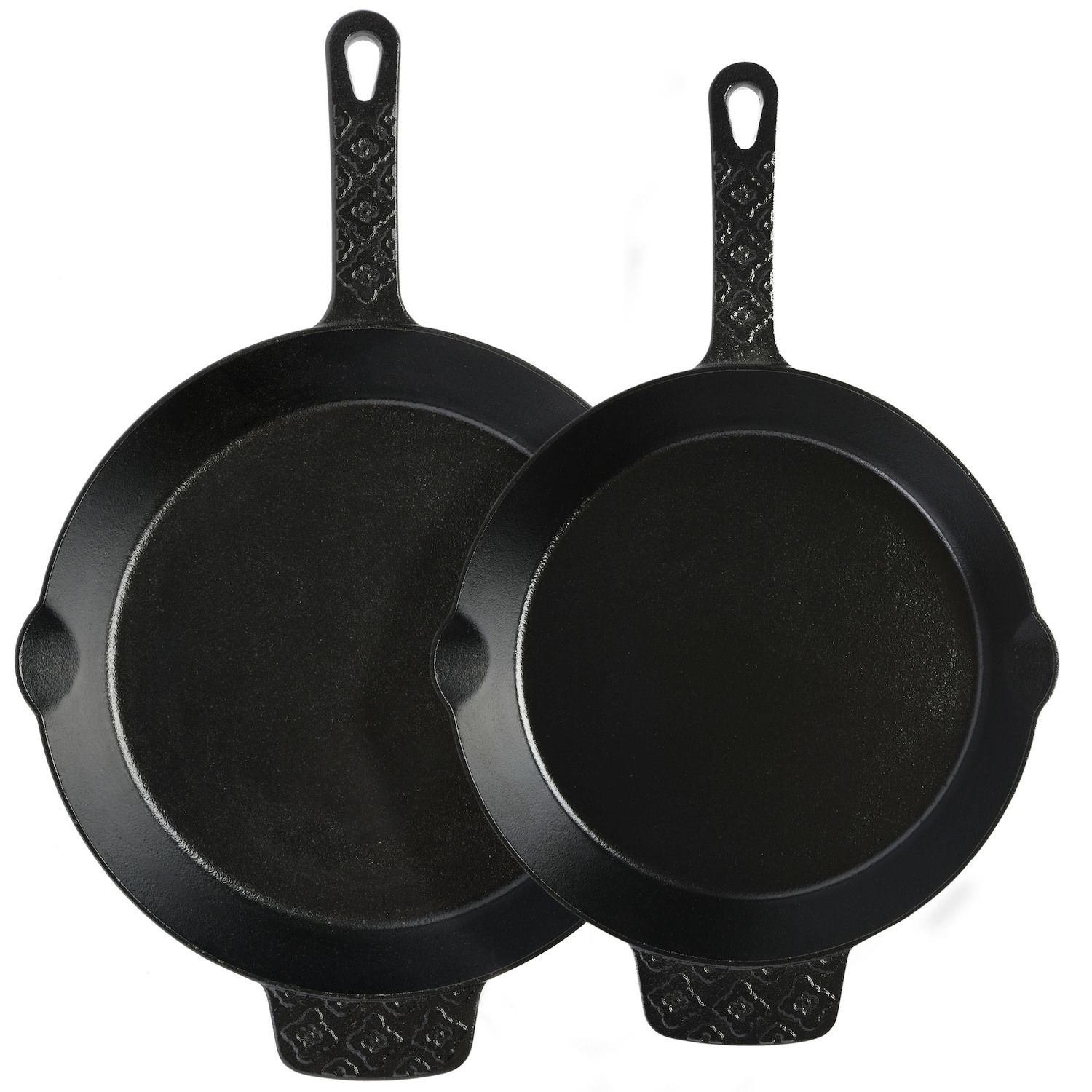 Jim Beam 3 Piece Cast Iron Skillet Set Pre Seasoned 6 8 & 10 Inch