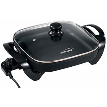 Brentwood 12 in Electric Skillet with Glass Lid