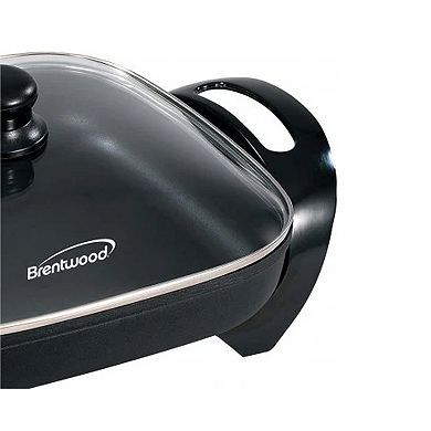 Brentwood 12 In. Electric Skillet with Glass Lid