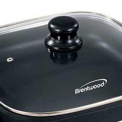 Brentwood 12 In. Electric Skillet with Glass Lid