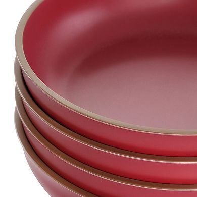 Gibson Home Rockabye 4 Piece Melamine Dinner Bowl Set