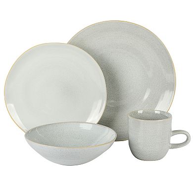 Laurie Gates Ravenna 16 Piece Round Stoneware Dinnerware Set