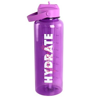 Gibson Home Brever 50oz Hydrate Yourself Hourly Motivation Water Bottle