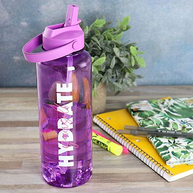 Gibson Home Brever 50oz Hydrate Yourself Hourly Motivation Water Bottle