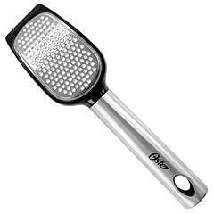 Zulay Kitchen Professional Stainless Steel Flat Handheld Cheese Grater - Black