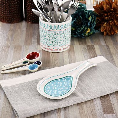 Gibson Home Village Vines Fine Ceramic Spoon Rest