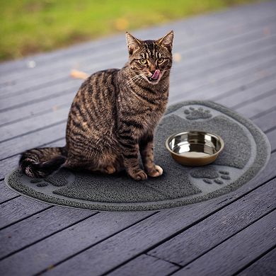 Gibson Home Pet Elements 14.2 X 23.6 Inch Paw Print Placemat