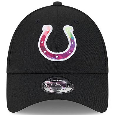 Men's New Era Black Indianapolis Colts 2023 NFL Crucial Catch 9FORTY Adjustable Hat