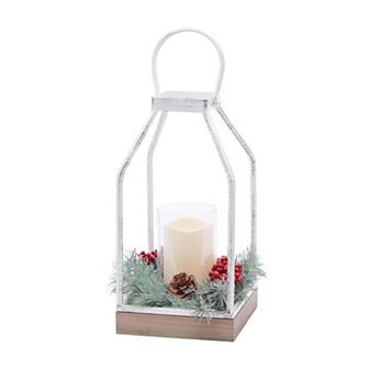 Studio 66 Holly Berry Lantern Floor Decor