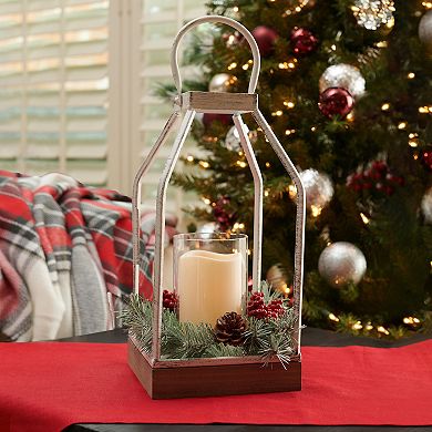 Studio 66 Holly Berry Lantern Floor Decor