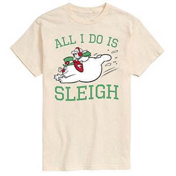 Men's Frosty The Snowman All I Do Is Sleigh Tee