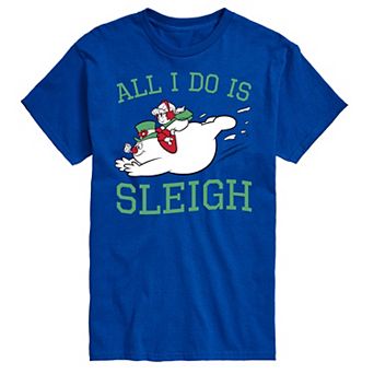Men's Frosty The Snowman All I Do Is Sleigh Tee