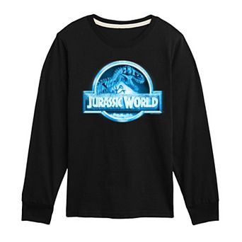 Boys 8-20 Jurassic World Logo Night Vision Long Sleeve Graphic Tee