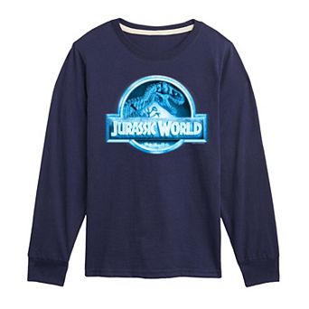 Boys 8-20 Jurassic World Logo Night Vision Long Sleeve Graphic Tee