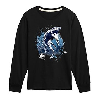 Boys 8-20 Jurassic World Mosasaurus Splatter Long Sleeve Graphic Tee