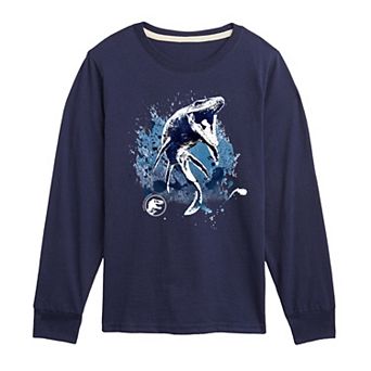 Boys 8-20 Jurassic World Mosasaurus Splatter Long Sleeve Graphic Tee
