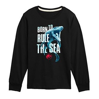 Boys 8-20 Jurassic World Born To Rule The Sea Long Sleeve Graphic Tee