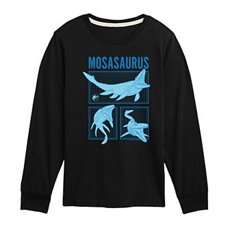 Boys 8-20 Jurassic World Mosasaurus Long Sleeve Graphic Tee