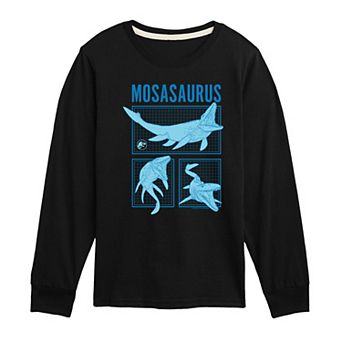 Boys 8-20 Jurassic World Mosasaurus Long Sleeve Graphic Tee