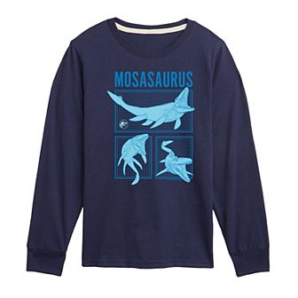 Boys 8-20 Jurassic World Mosasaurus Long Sleeve Graphic Tee