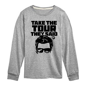 Boys 8-20 Jurassic World Take The Tour They Said Long Sleeve Graphic Tee