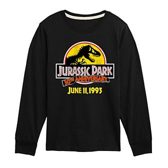 Boys 8-20 Jurassic World 30th Anniversary Long Sleeve Graphic Tee