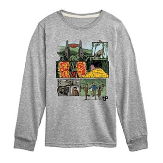 Boys 8-20 Jurassic World Comic Long Sleeve Graphic Tee