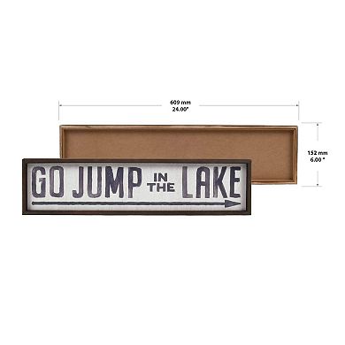 Sonoma Goods For Life Go Jump in the Lake Reverse Box Wall Decor