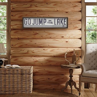 Sonoma Goods For Life Go Jump in the Lake Reverse Box Wall Decor