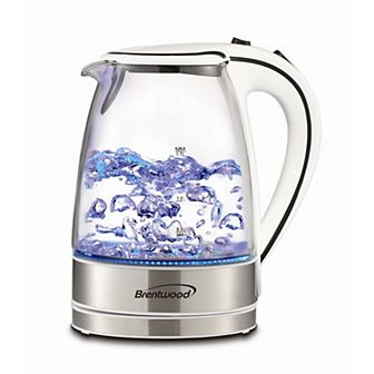 Brentwood 1.7l Tempered Glass Tea Kettle