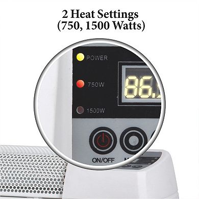 Optimus 30 In. Baseboard Convection Heater with Digital Display and Thermostat