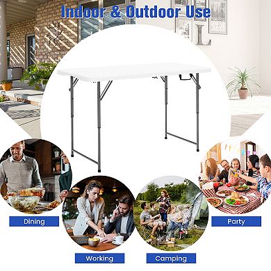 3-Level Height Adjustable Folding Table