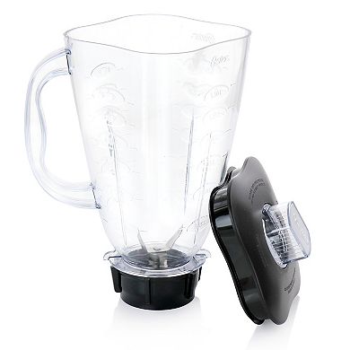 Oster Fresh Easy Series Simple Blend 100 Blender in Black with 6 Cup Plastic Jar
