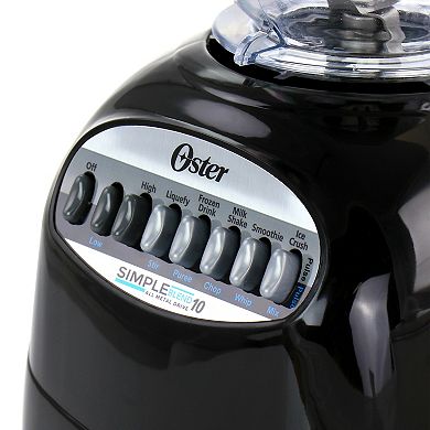 Oster Fresh Easy Series Simple Blend 100 Blender in Black with 6 Cup Plastic Jar